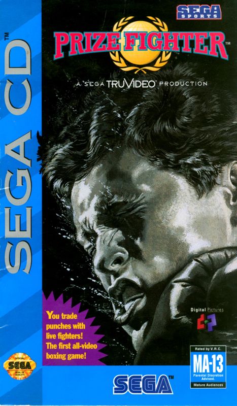Prize Fighter box art for Sega Mega CD